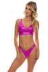 Luli Fama Babes Just Want Sun Cross Back Bustier Top